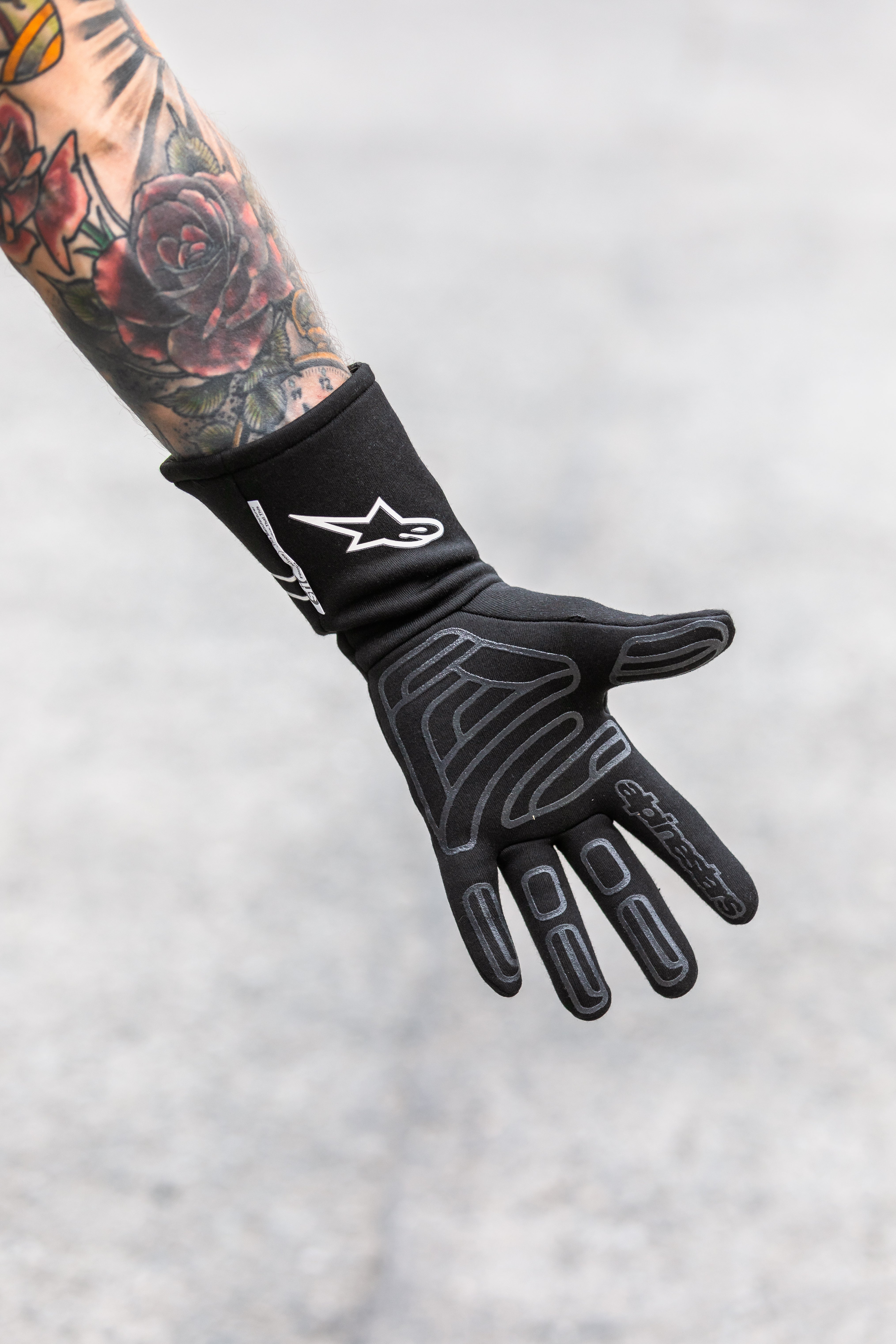 alpinestars supertech racing handschuhe Alpinestars Tech-1 Start V3 SFI Gloves (Grey)