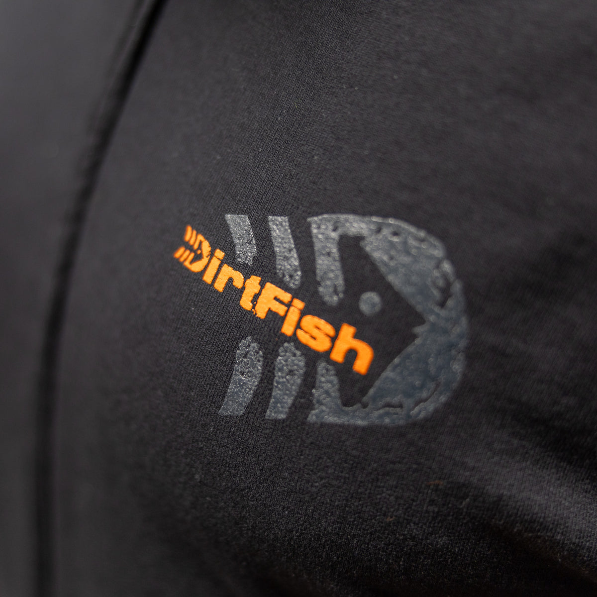 Black-on-black Zip-up Hoodie