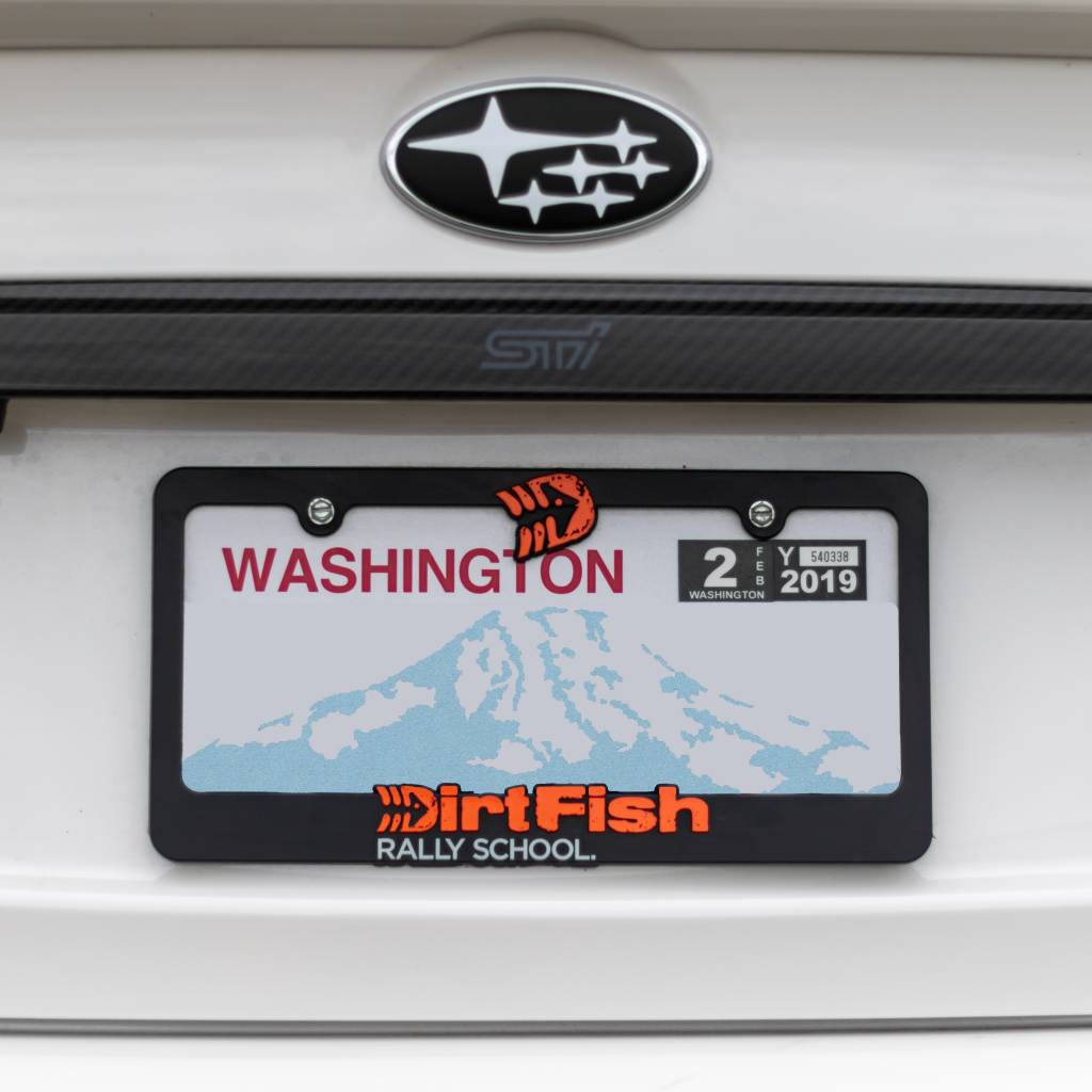 Metal License Plate Frame Catching Red Fish Fish Fishing Car Accessories  Chrome